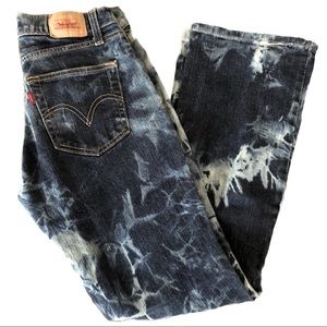 Levi’s Curvy Cut Acid Wash Bootcut Jeans
